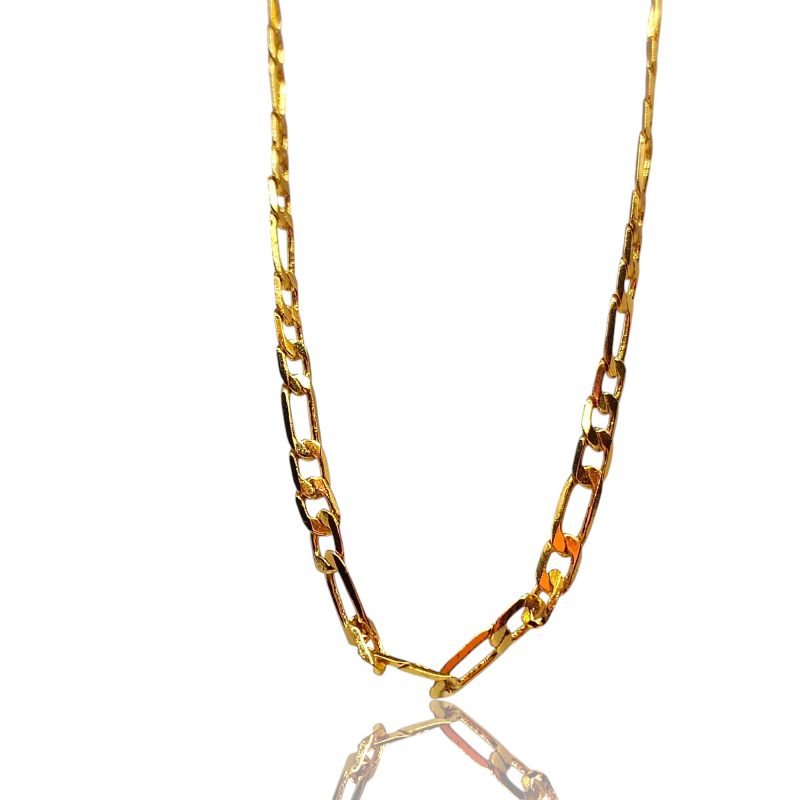 24K Gold Plated sleek design Chain for Women and Men both - Image 2