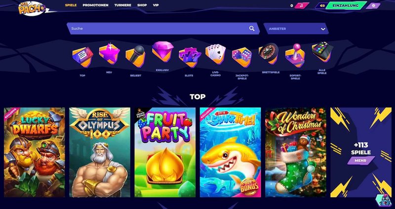 Entdecken Sie die Vielfalt von Mr Pacho online Casino in Deutschland